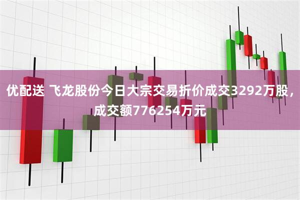 优配送 飞龙股份今日大宗交易折价成交3292万股，成交额776254万元